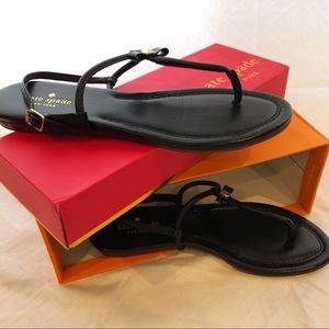 Kate Spade leather thong T-strap sandals